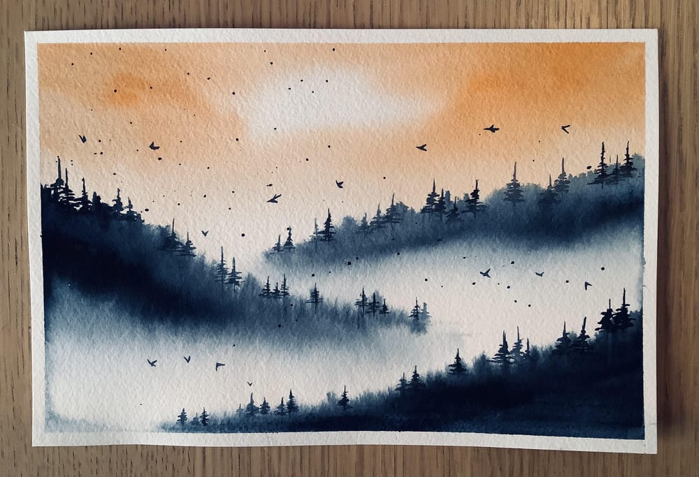 Misty mountains - image 2 - student project