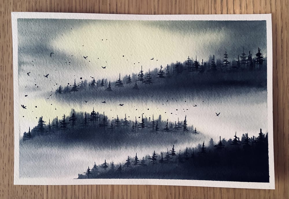 Misty mountains - image 1 - student project