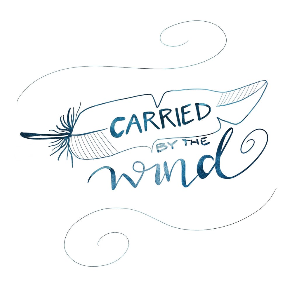 iPad lettering with watercolor textures - image 2 - student project
