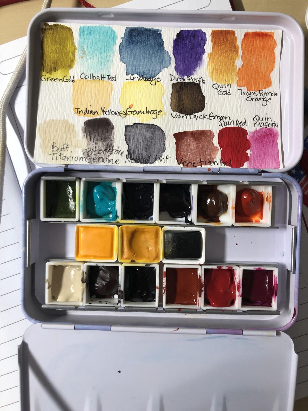 Watercolor Palette Set Ups/Swatches - image 6 - student project