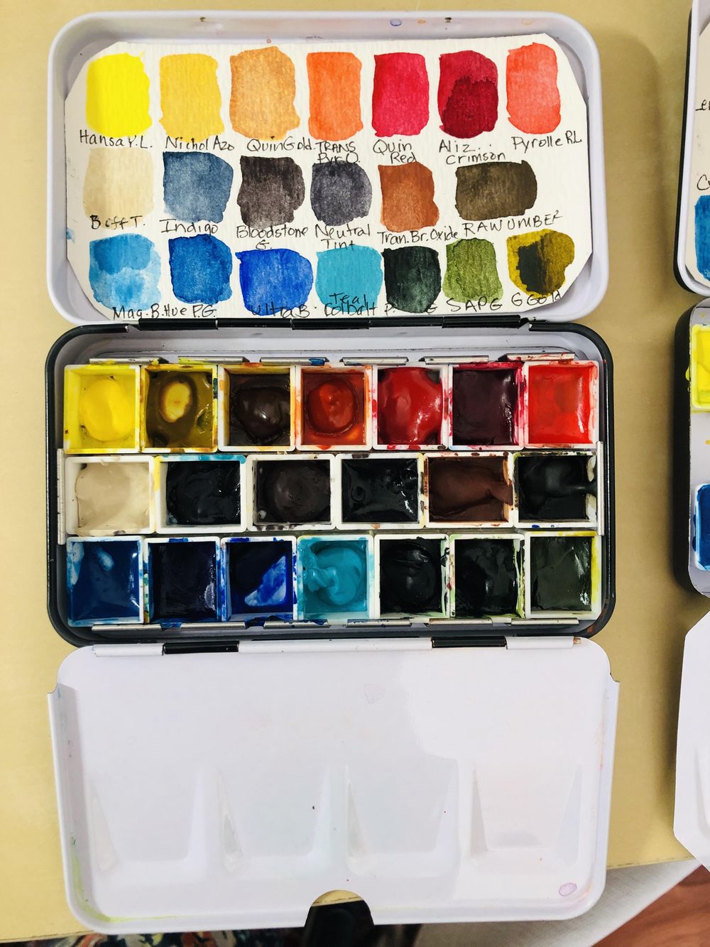 Watercolor Palette Set Ups/Swatches - image 2 - student project