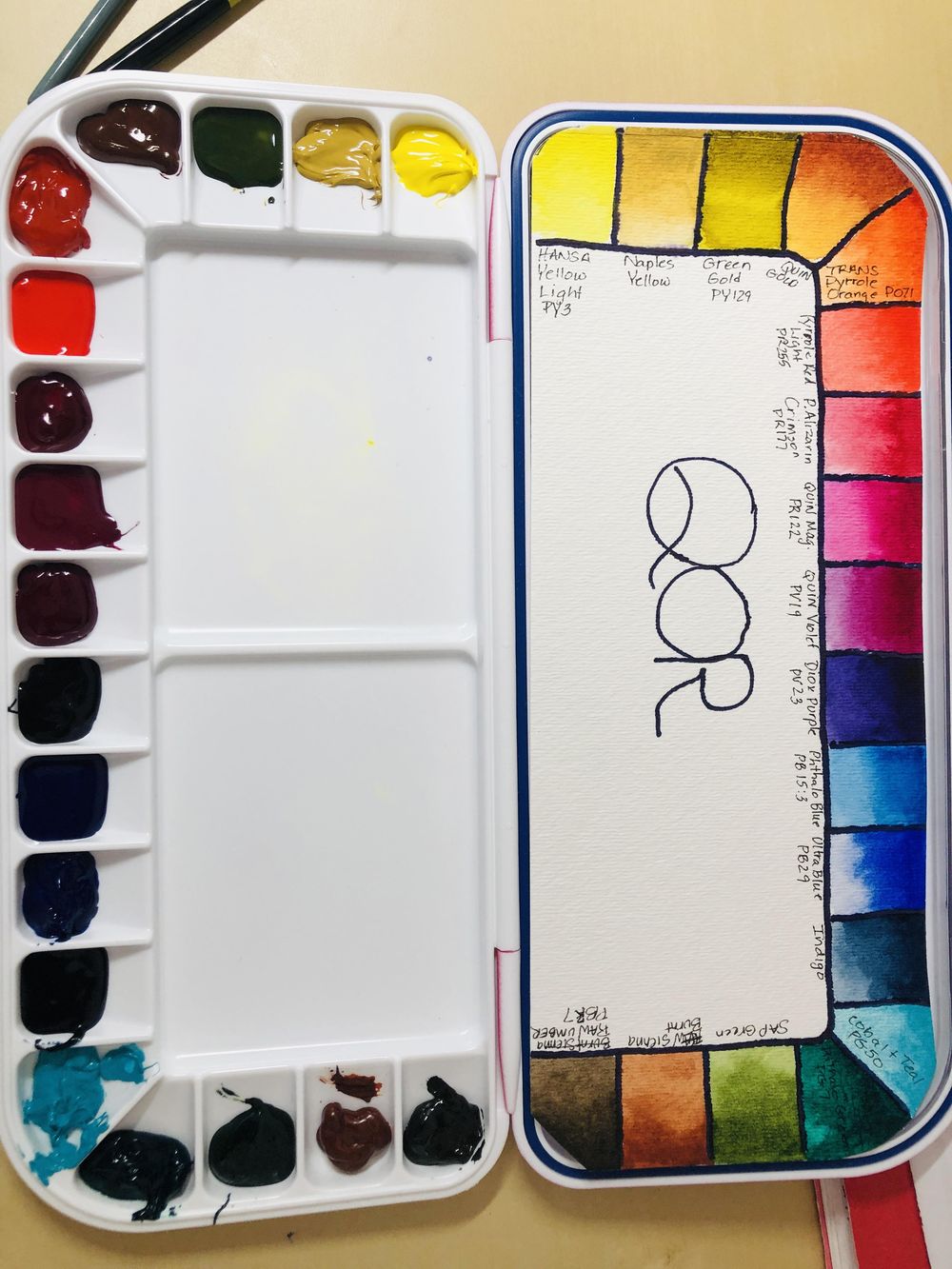 Watercolor Palette Set Ups/Swatches - image 1 - student project