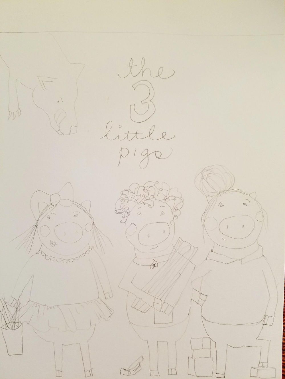 three little (girl) pigs - image 1 - student project