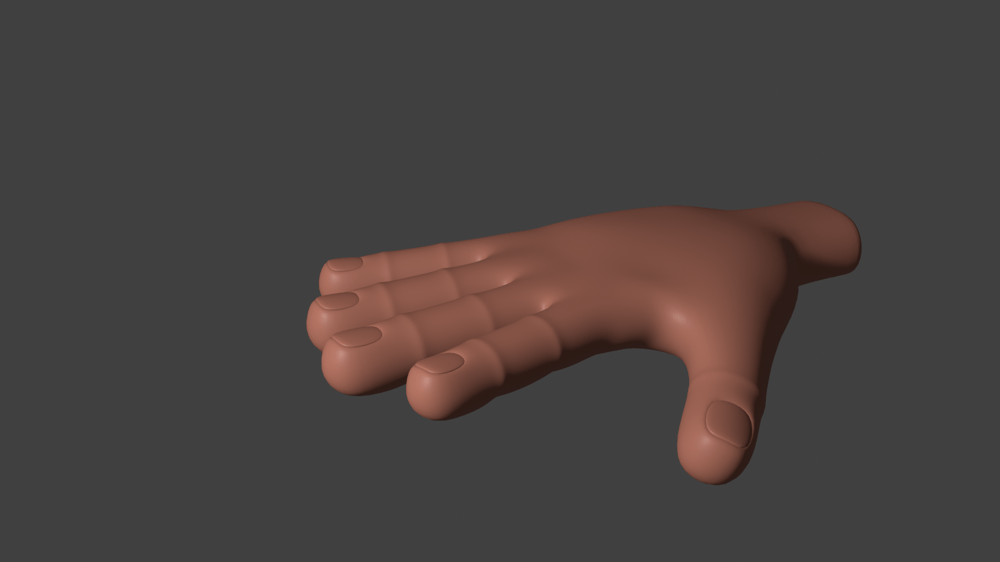 Low Poly Hand - image 1 - student project