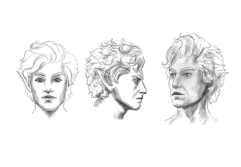 Portrait Drawing (with my first iPad) - image 1 - student project