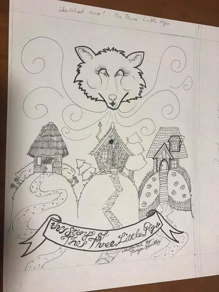 Three Little Pigs two sketches by Tarryn Benitez - image 2 - student project