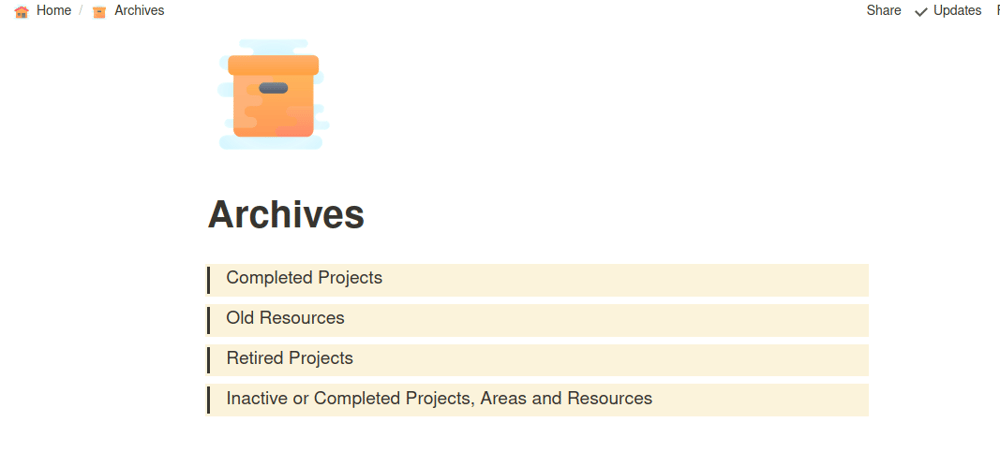My P.A.R.A System - Notion & The PARA Method - Your Minimalist Life Wiki - image 5 - student project