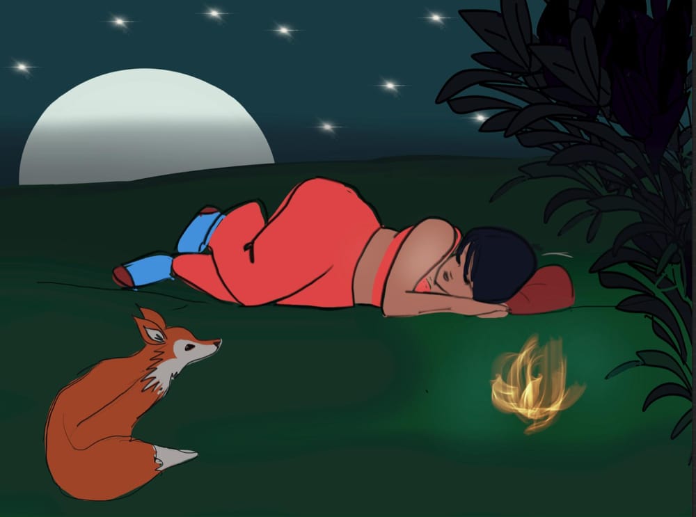 The girl and the fox - image 1 - student project