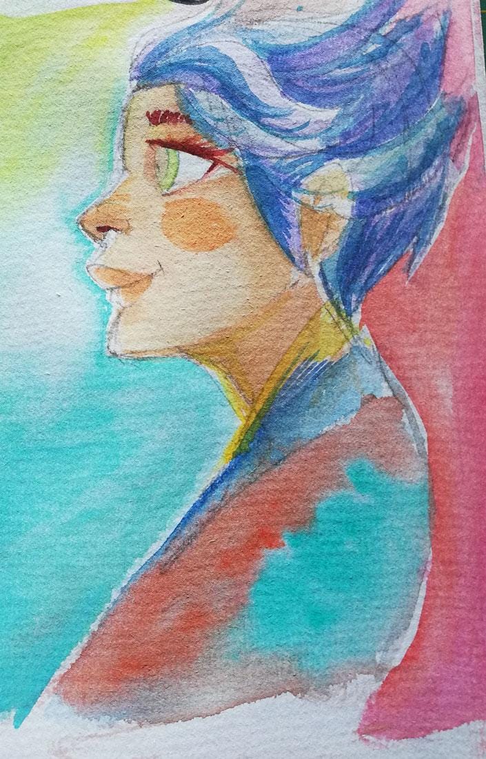 Warm up - Watercolor Techniques to Paint Skin Tones - image 7 - student project