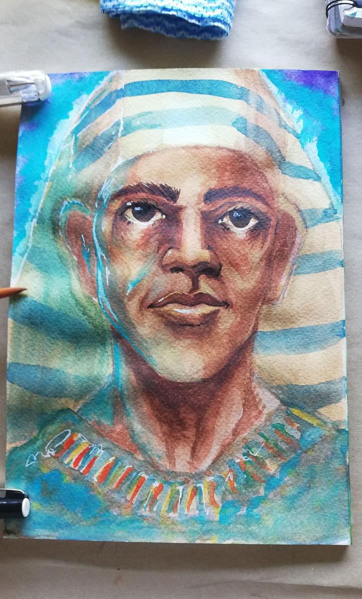 Warm up - Watercolor Techniques to Paint Skin Tones - image 3 - student project