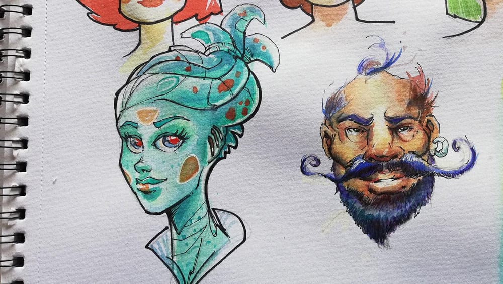 Warm up - Watercolor Techniques to Paint Skin Tones - image 5 - student project