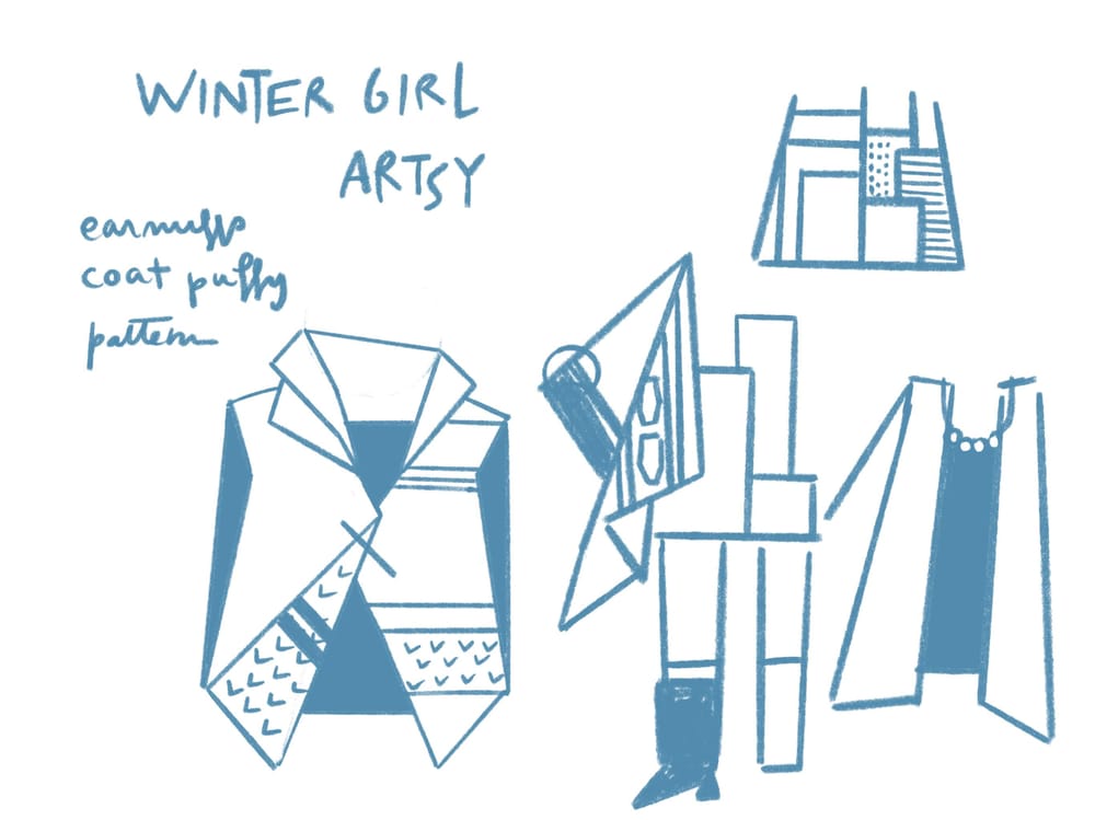 Bold artsy X winter fashion - image 2 - student project