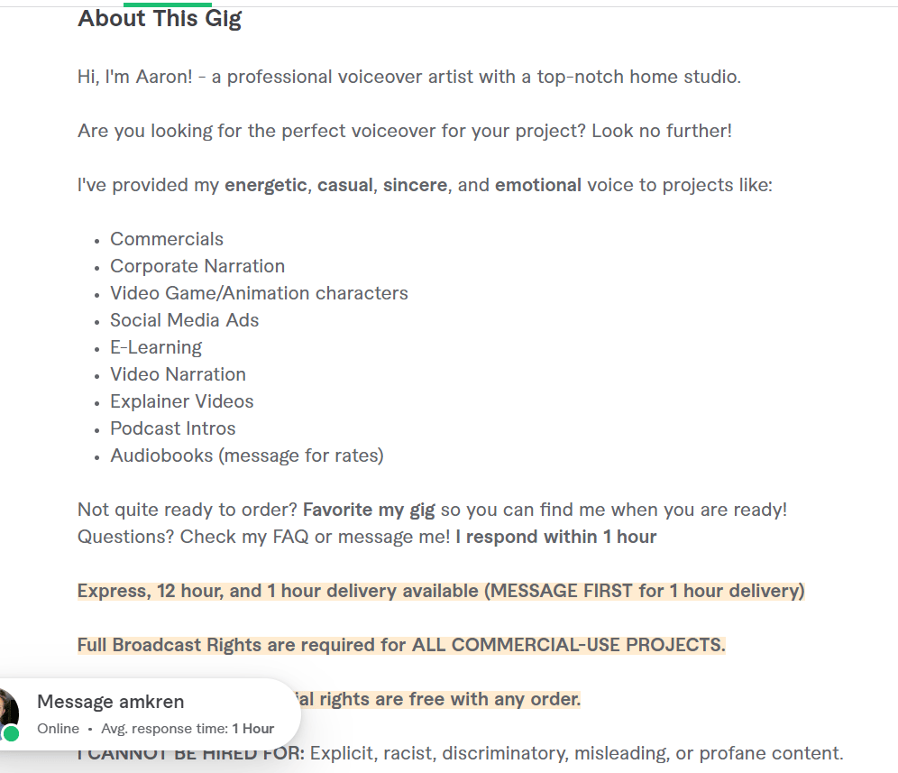 My Fiverr Gig - image 2 - student project