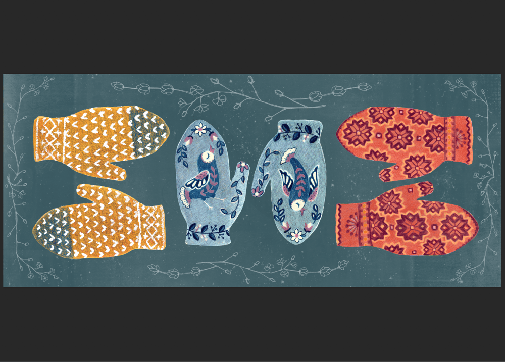 Mitten Trio - image 7 - student project