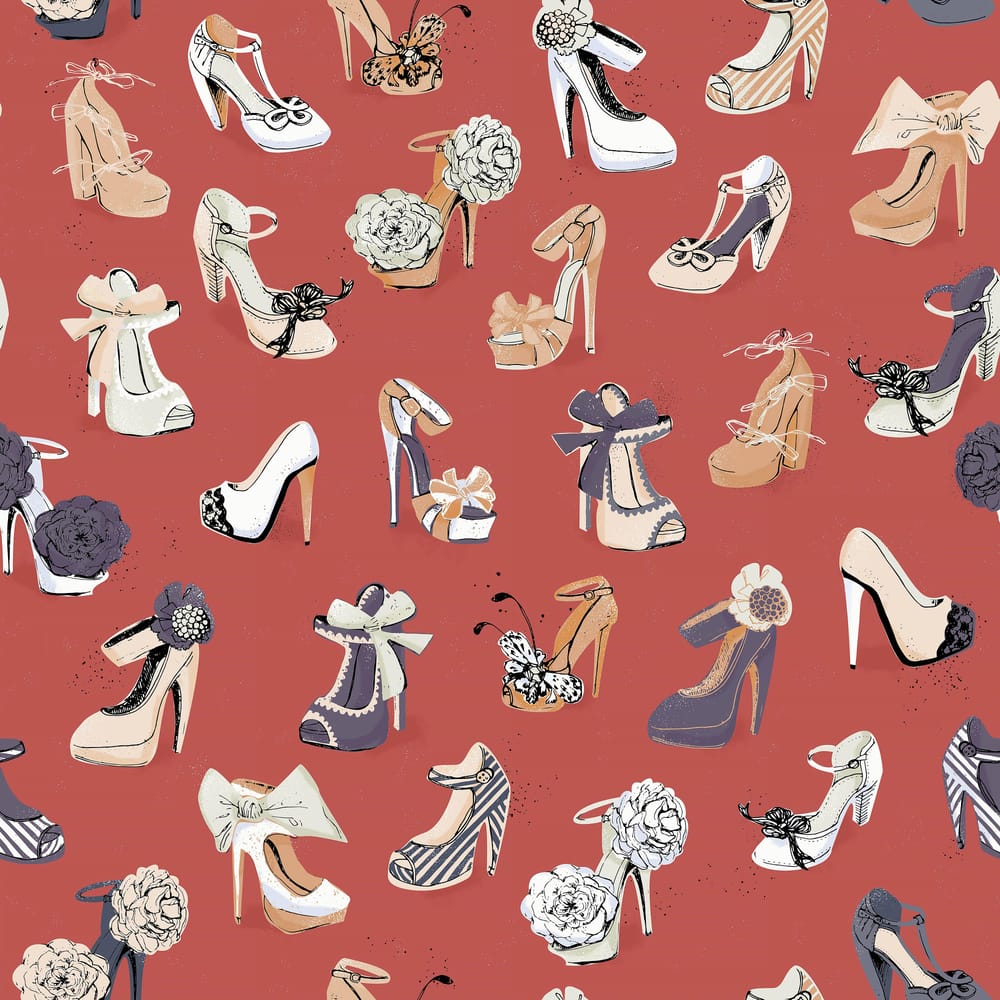 Repeating Retro-Style Shoe Pattern - image 4 - student project