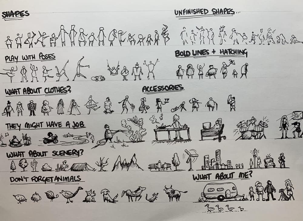 My Project - Doodling People/Toby Haseler - image 1 - student project