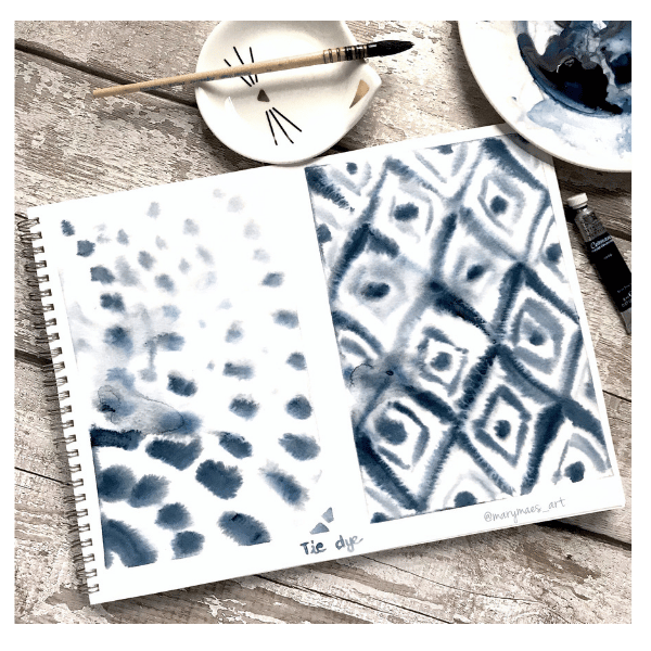 Fun with watercolor textures - image 2 - student project