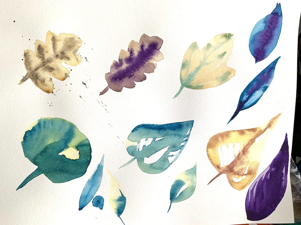 Loose Watercolour Florals - image 2 - student project