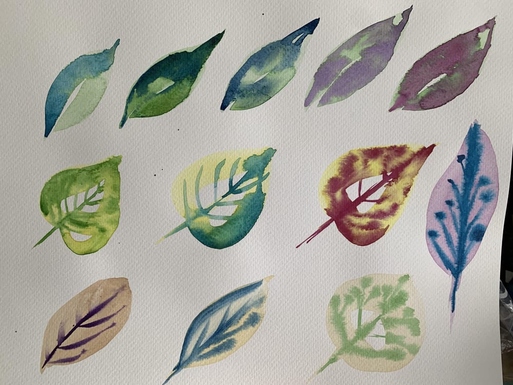 Loose Watercolour Florals - image 1 - student project