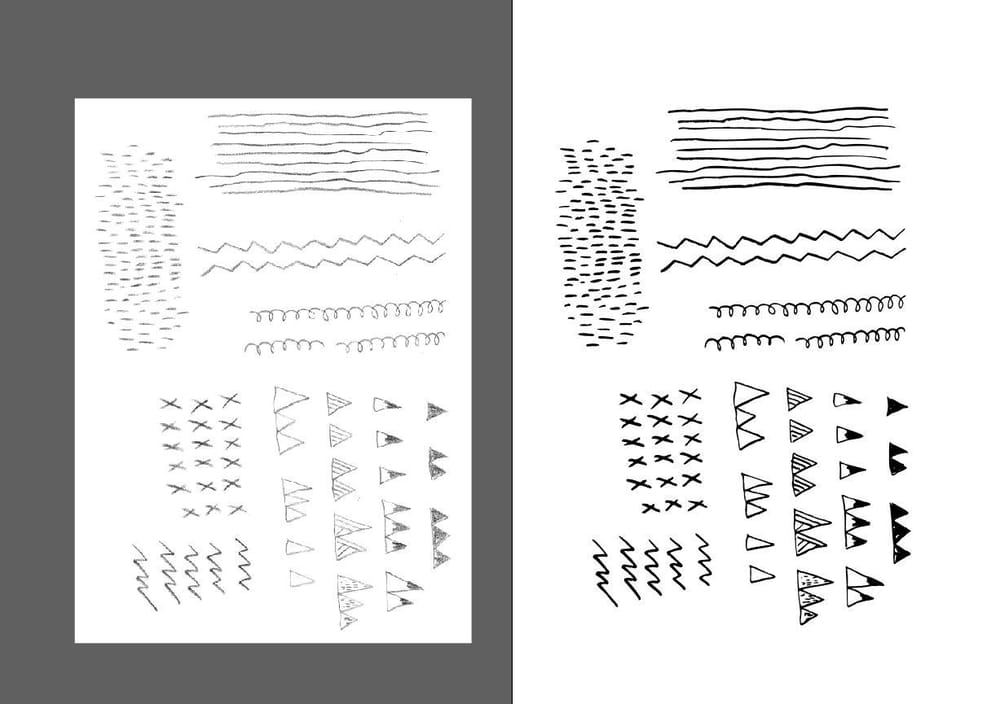 Abstract patterns from hand drawn marks - image 4 - student project