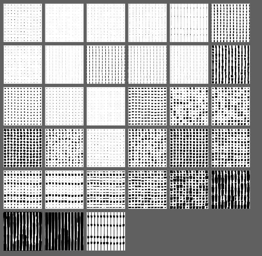 Abstract patterns from hand drawn marks - image 2 - student project