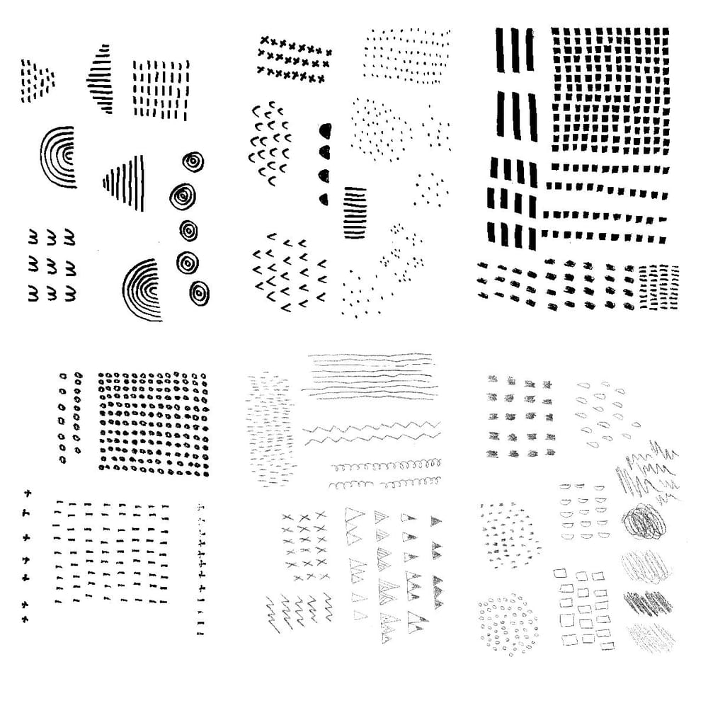 Abstract patterns from hand drawn marks - image 1 - student project