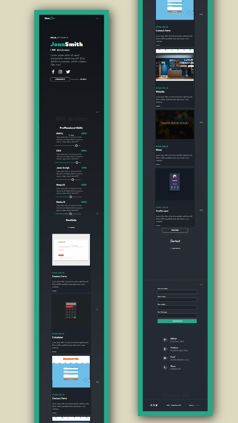 Web Developer Template - image 3 - student project