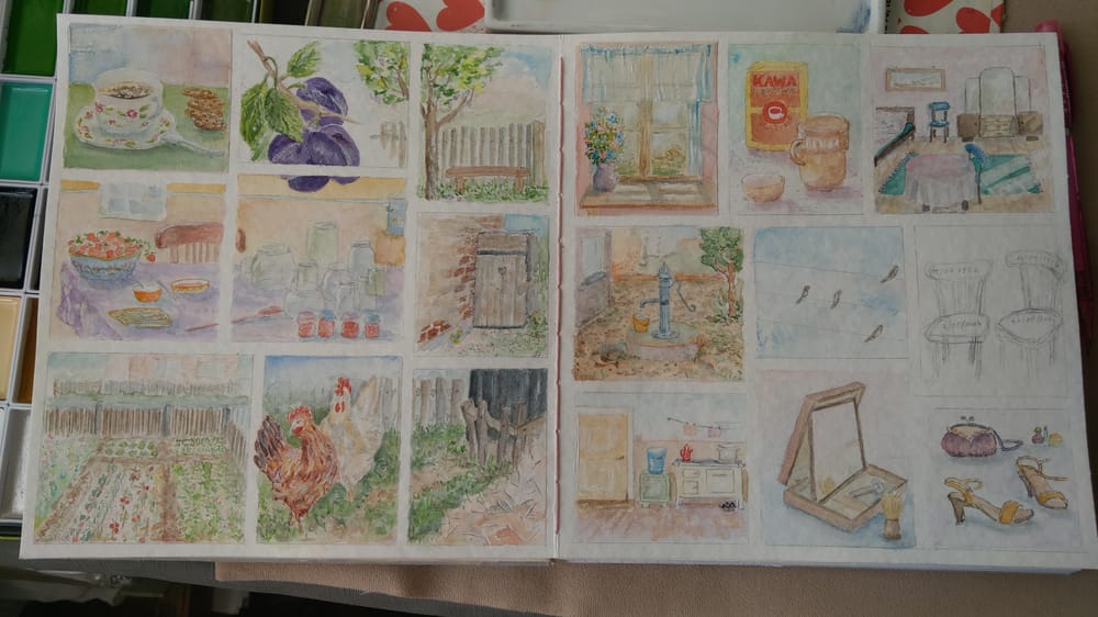 from a nostalgic journey: childhood memories with grandfather and grandmother - image 1 - student project