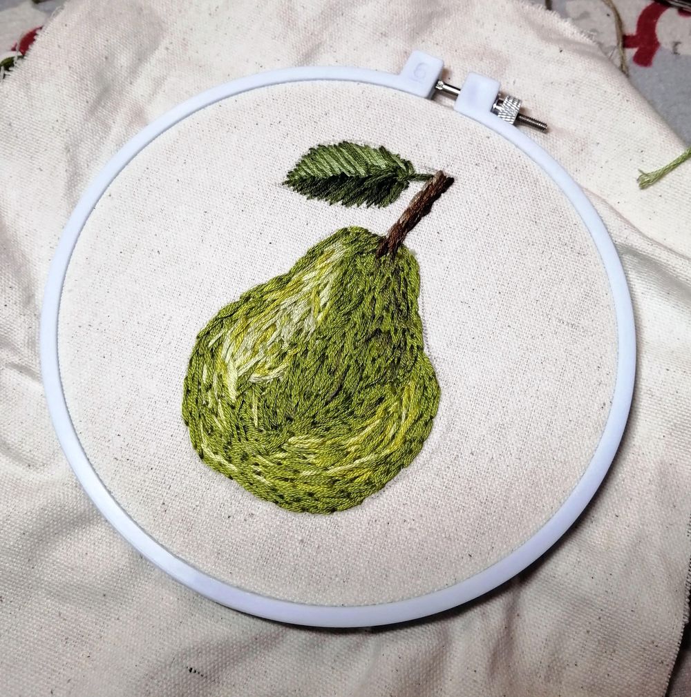 Embroidered Pear - image 1 - student project