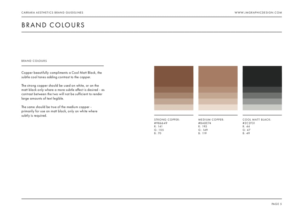 Brand Identity Design: Carrara Aesthetics - image 25 - student project