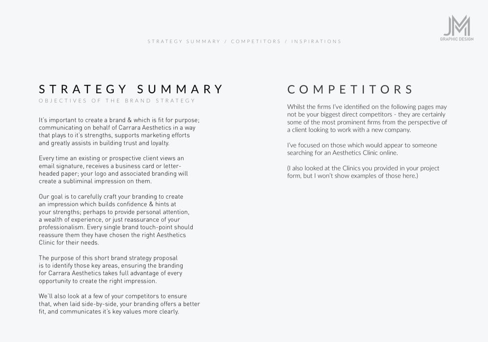 Brand Identity Design: Carrara Aesthetics - image 1 - student project