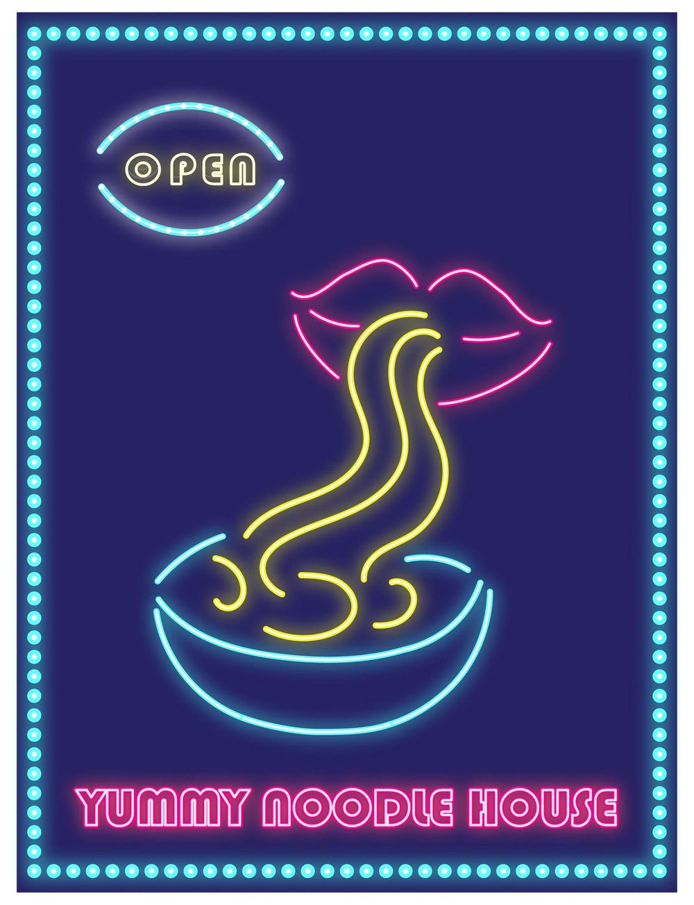 The Neon Noodles collection - image 1 - student project
