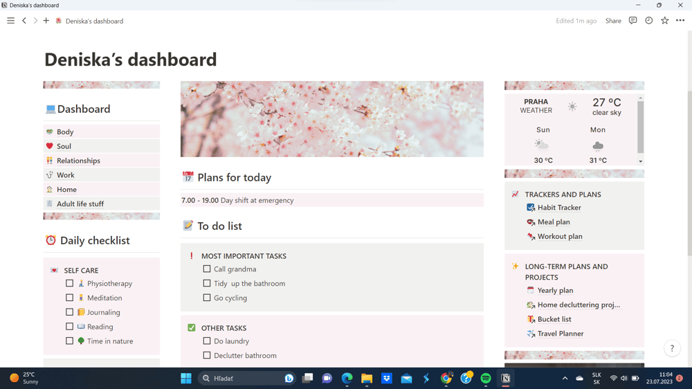My Daily Dashboard - image 1 - student project