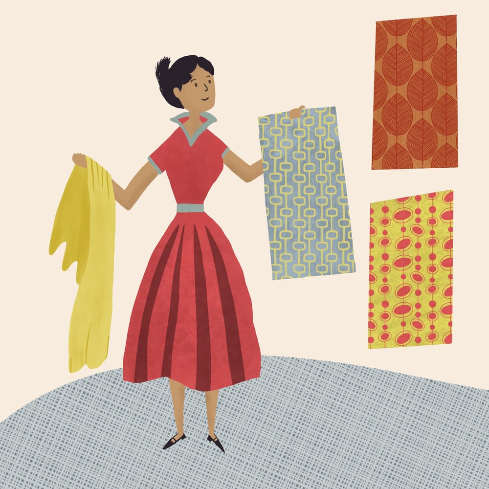 Midcentury style Illustrations - image 1 - student project