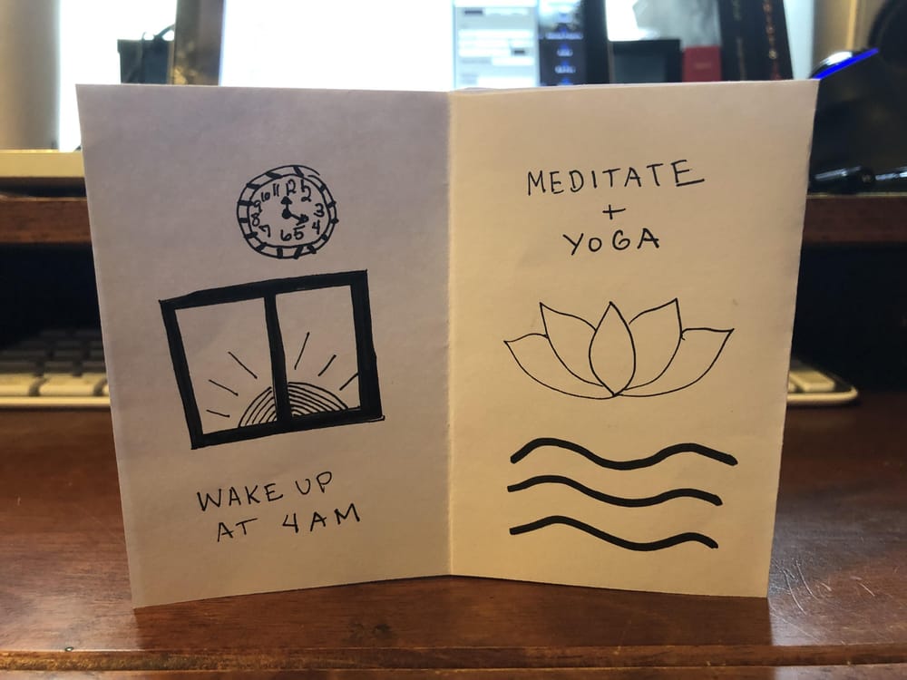 Zine: My Ideal Morning Routine - image 2 - student project