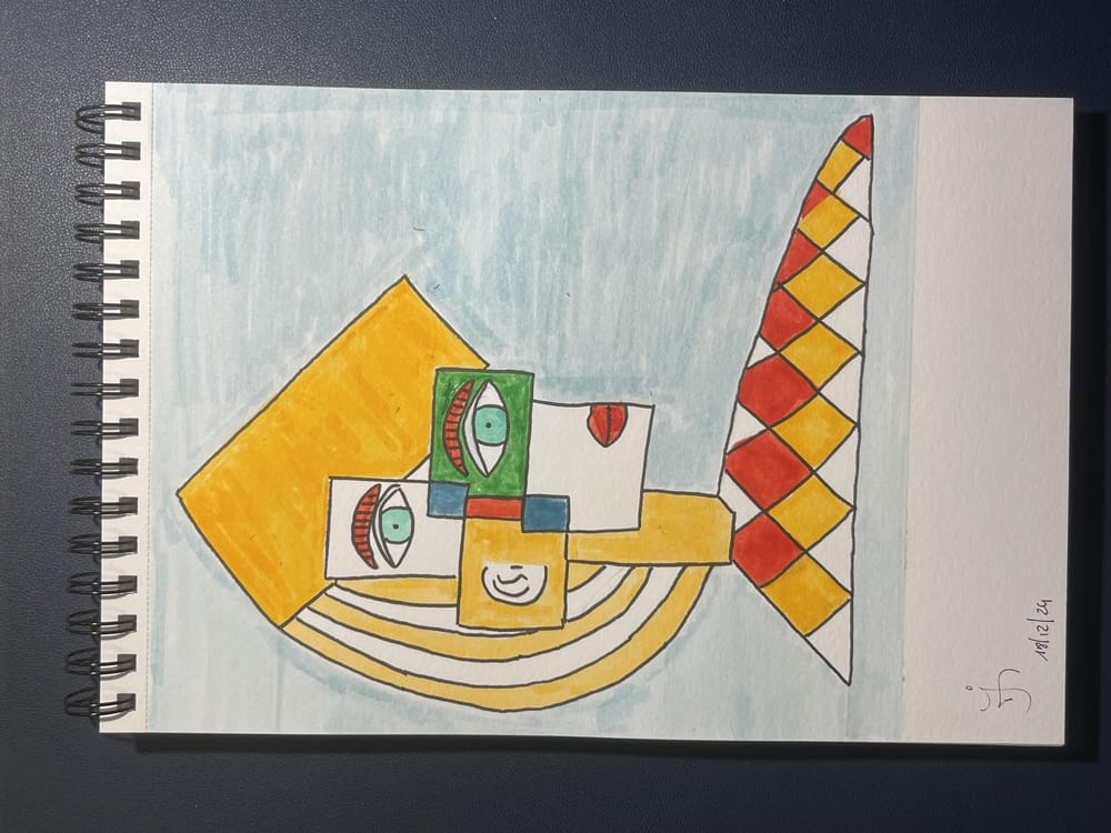 ESSAI CUBISME (aux marqueurs) - image 1 - student project