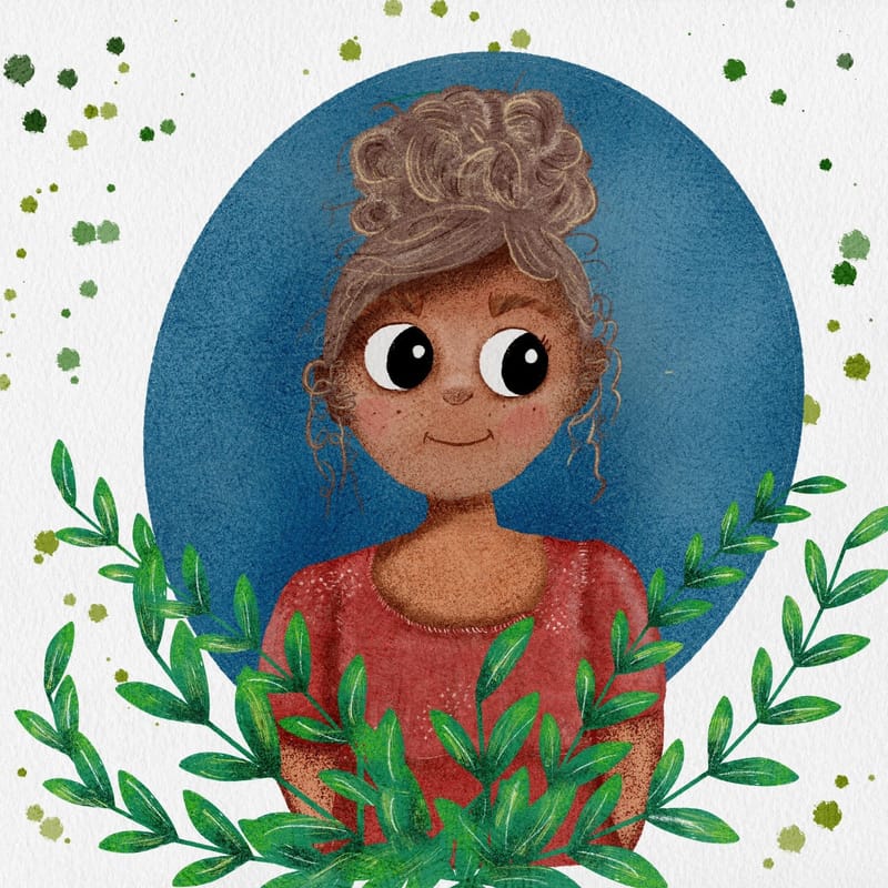 Curly haired girl