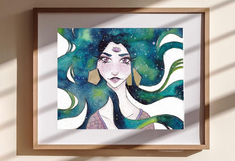 How to paint Galaxy hairs