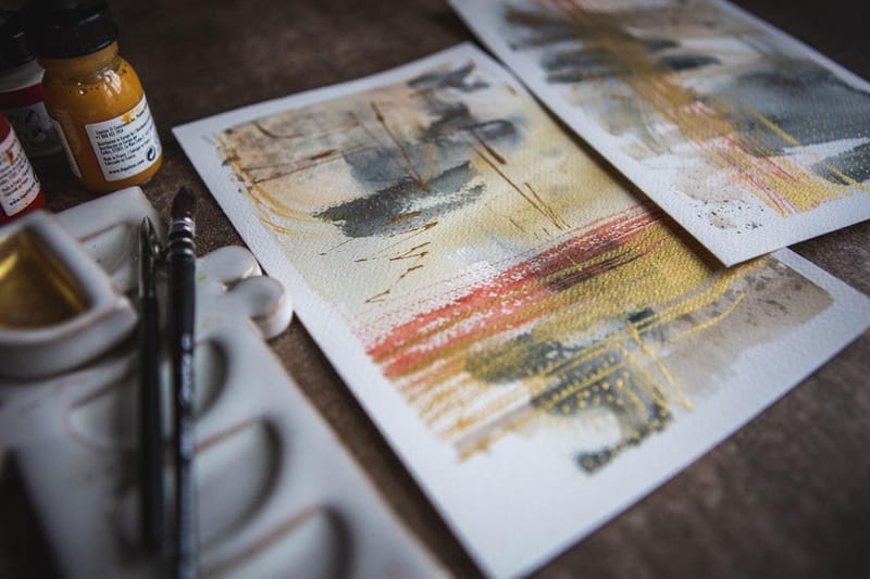 Intuitive Painting: Creating Abstracts In Acrylic Inks & Gold Mica Ink