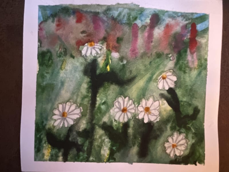 Wet into wet daisies