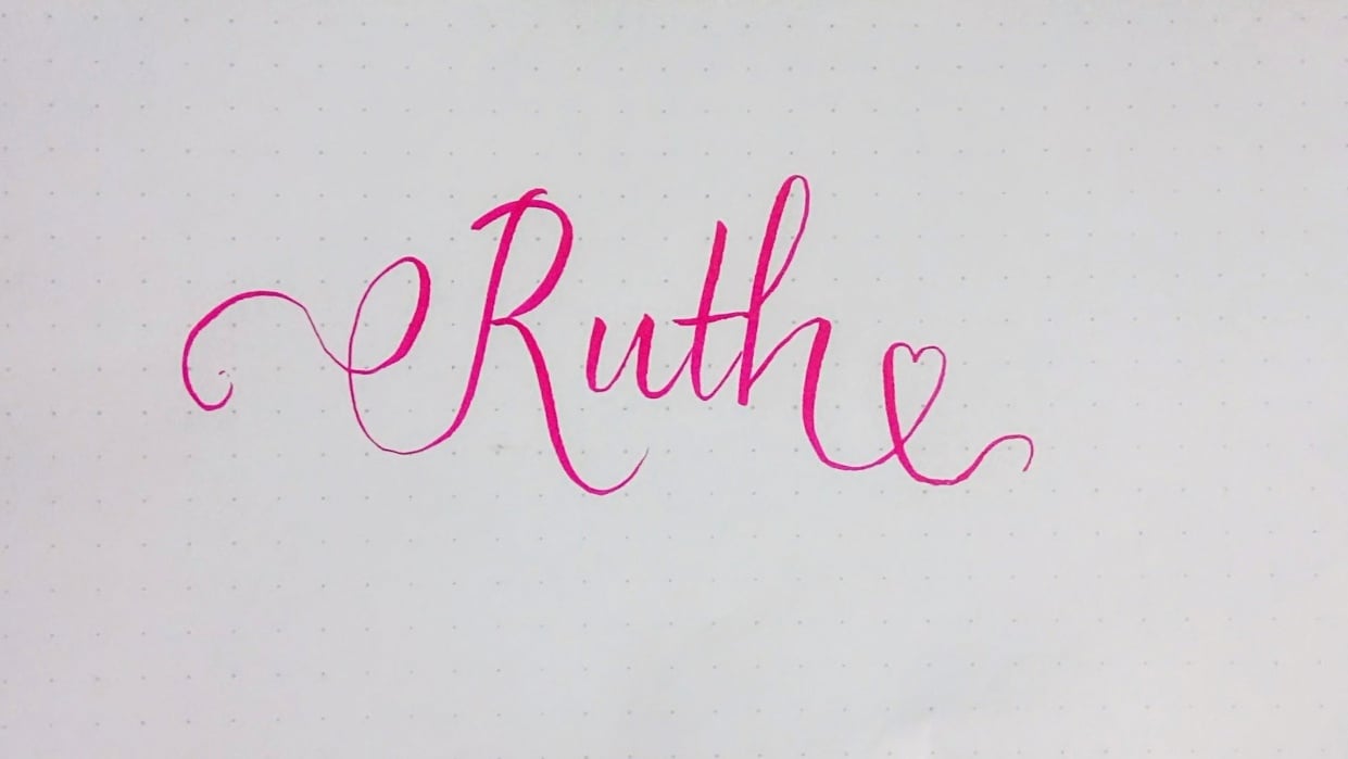 Brush Lettering for Beginners - student project