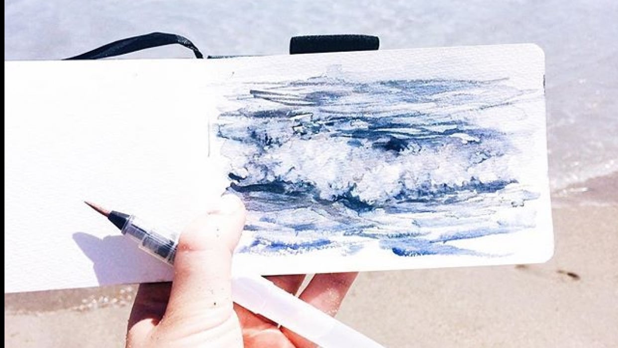 en plein air wave - student project