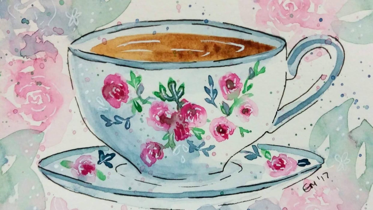 Ink and Watercolor - student project