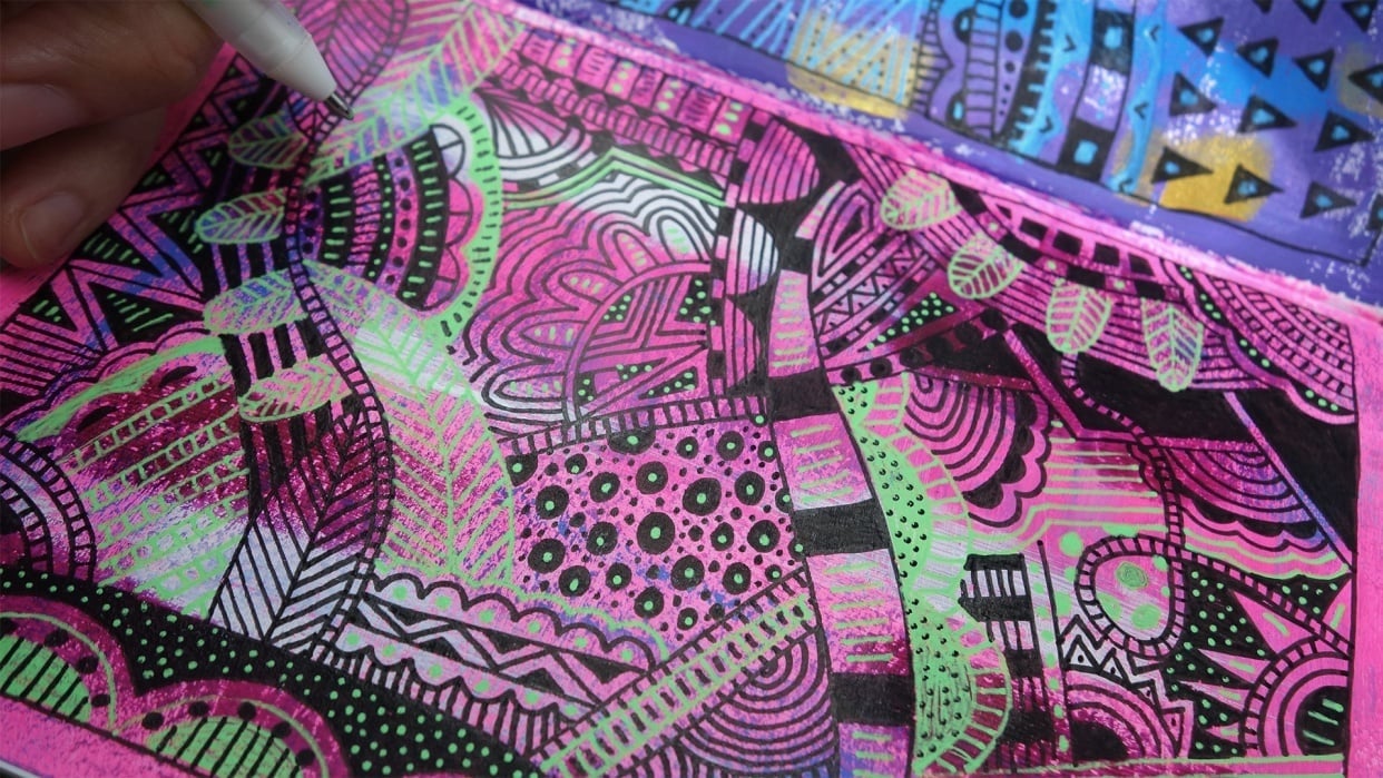 Doodling with Gel Pens: Sample Project - student project