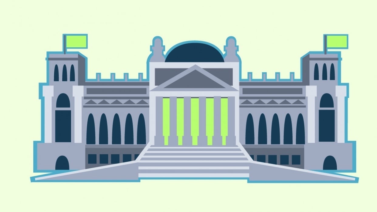 Simple Reichstag Vector Graphic (Teacher Sample Project) - student project