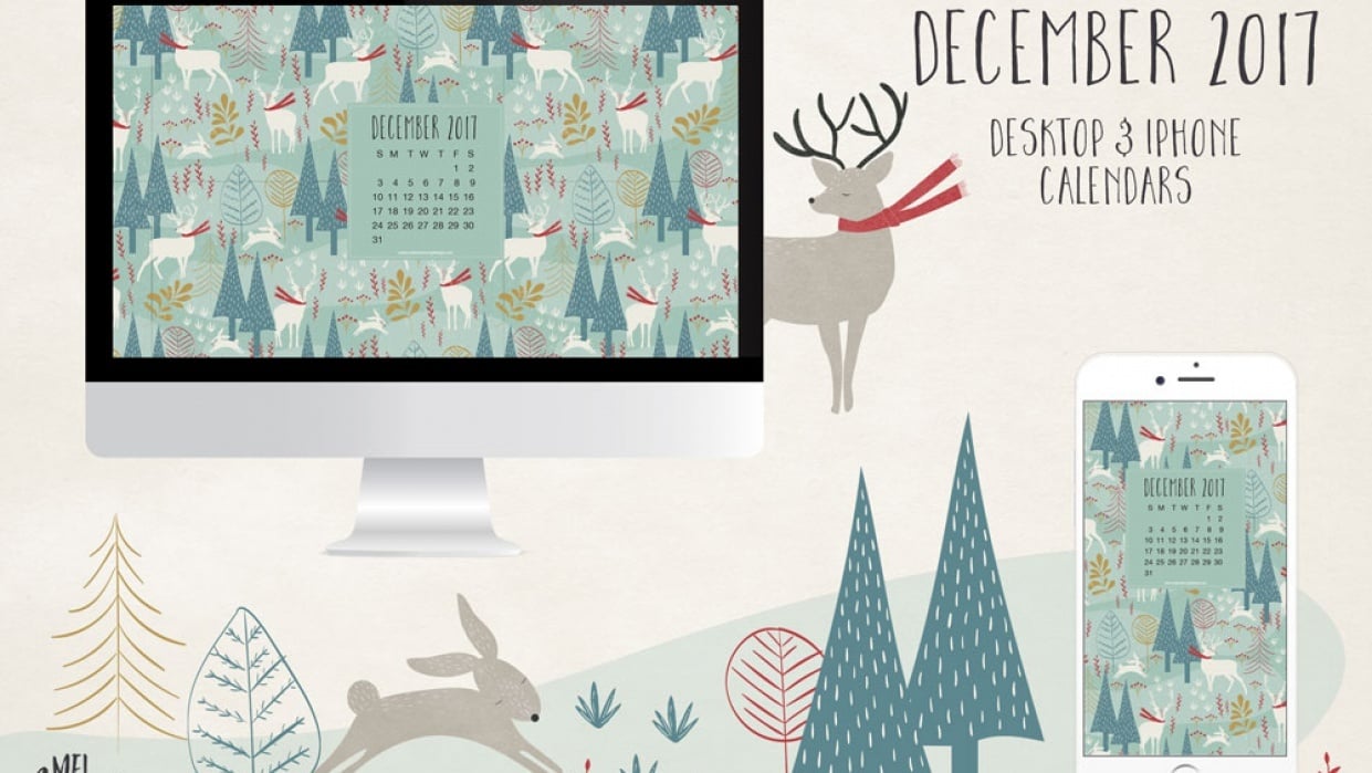 Woodland Christmas December 2017 Calendar - student project