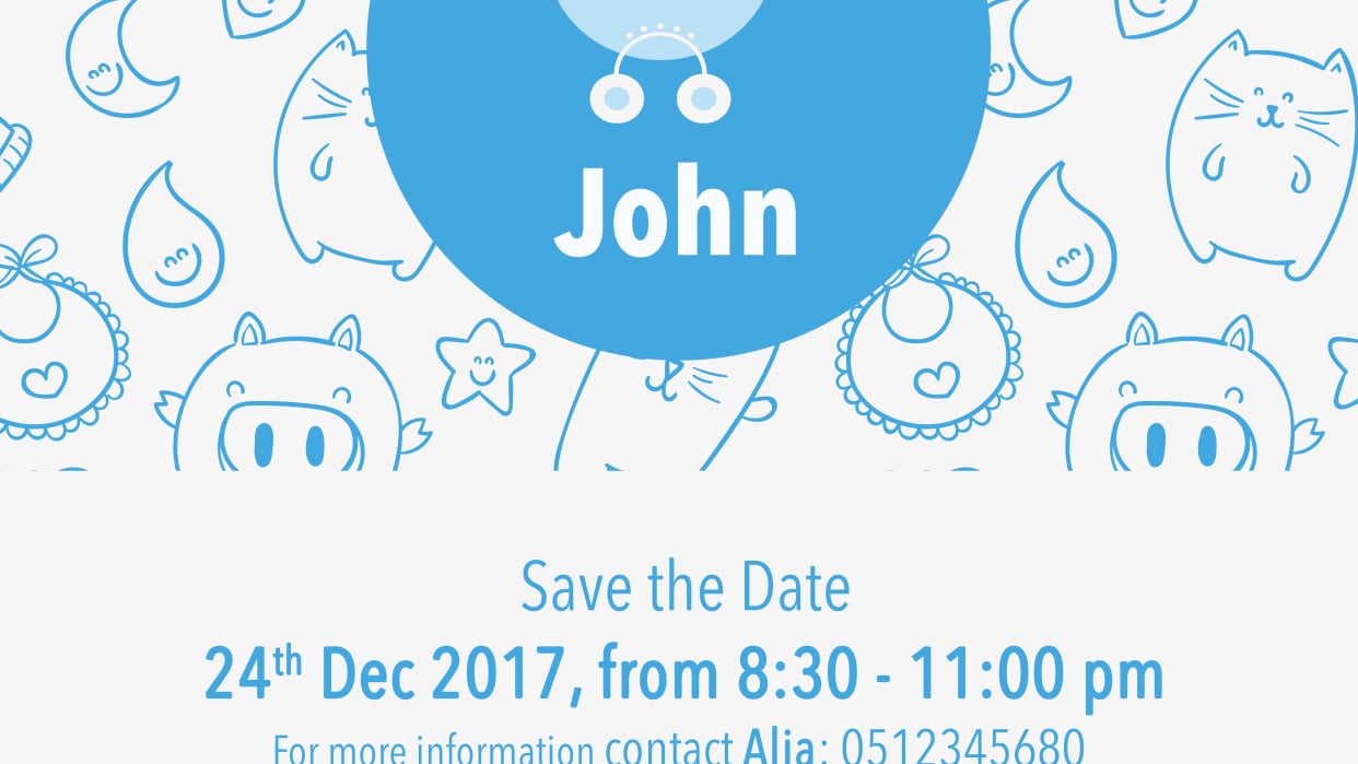 My Nephew's Baby-shower - student project