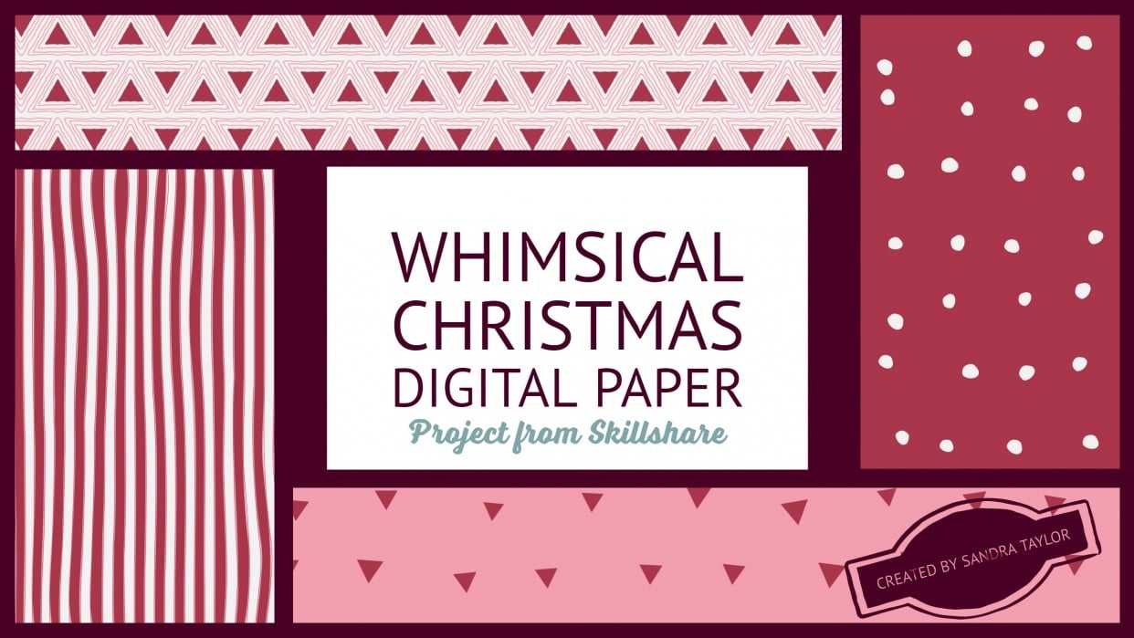 Whimsical Digital Paper - student project