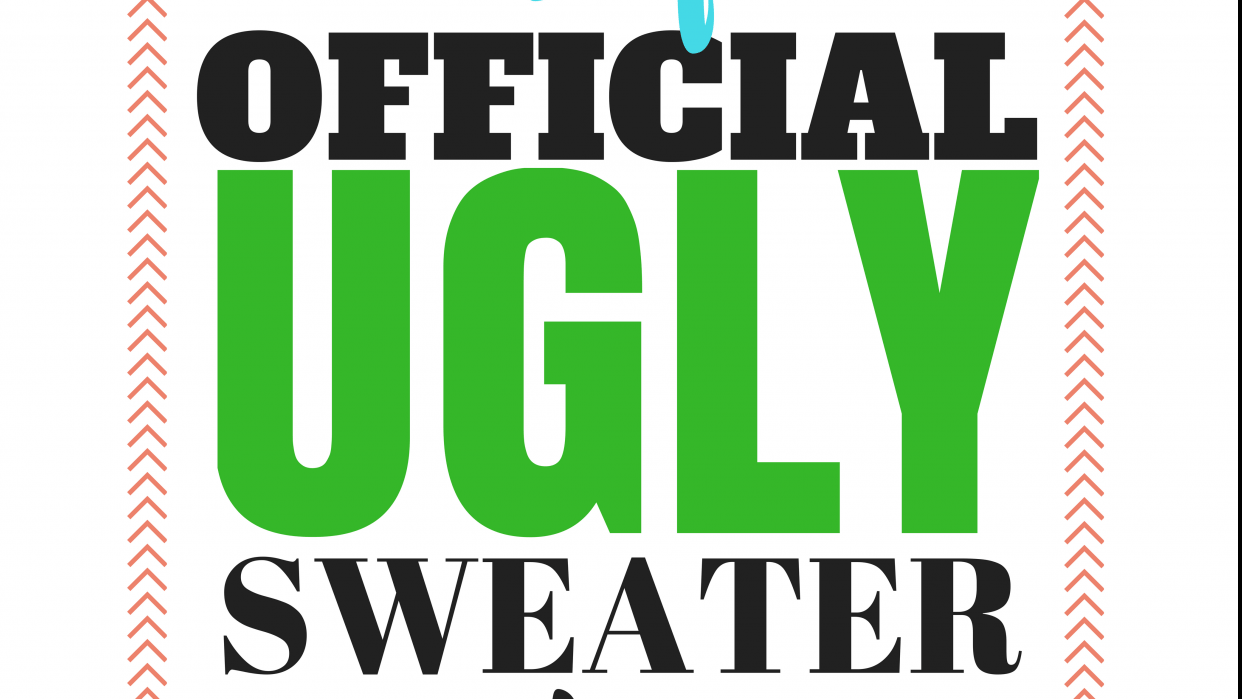 Ugly Sweater & Shark T-Shirt Designs in Canva - student project