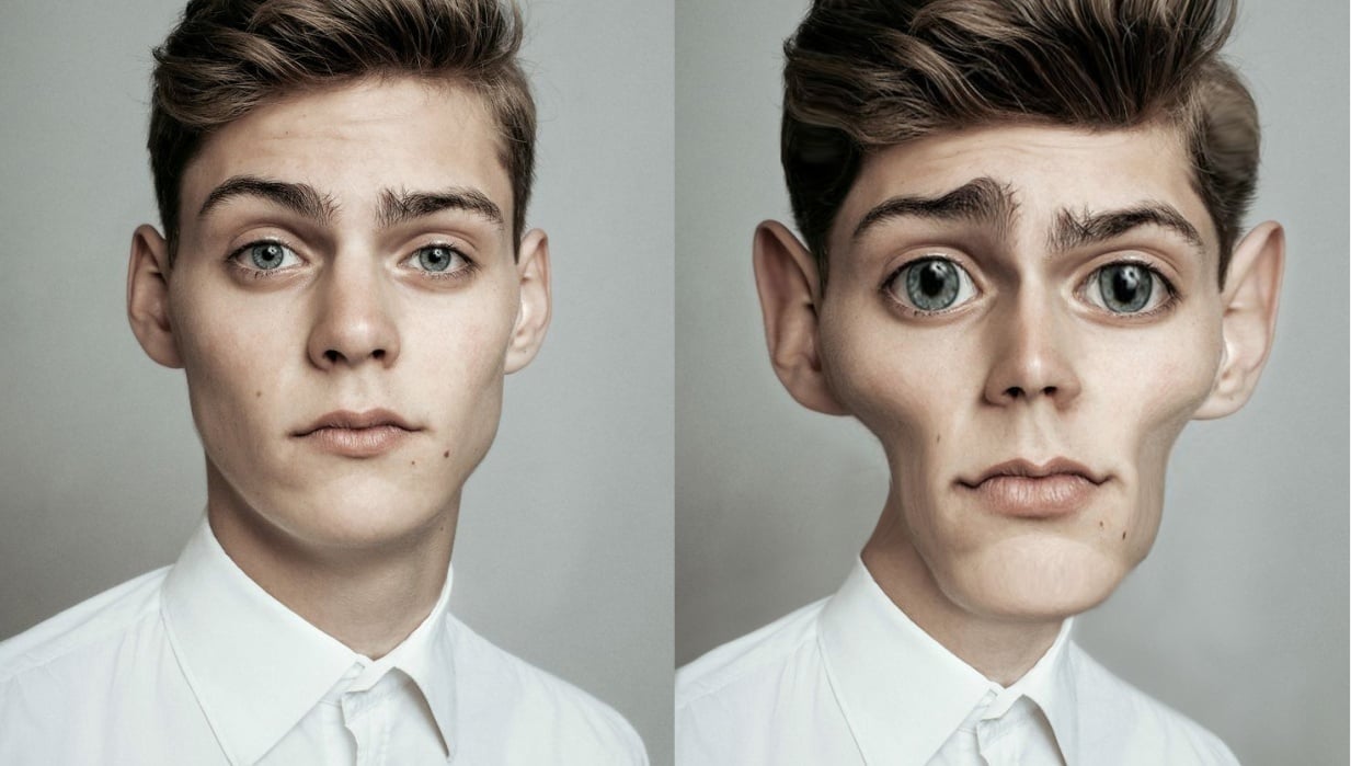 Caricature Portrait of a young man - Practice - student project